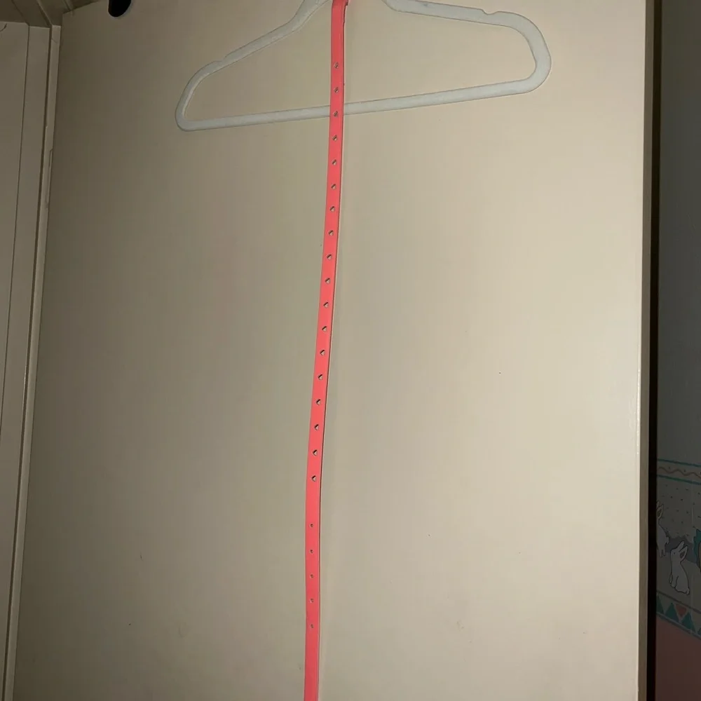 Old Navy Synthetic Leather Neon Pink Belt